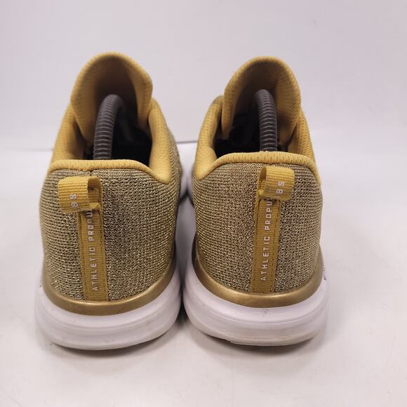 APL Techloom Pro Lace Up Athletic Running Shoe Womens Size 10 Yellow White - Picture 3 of 10